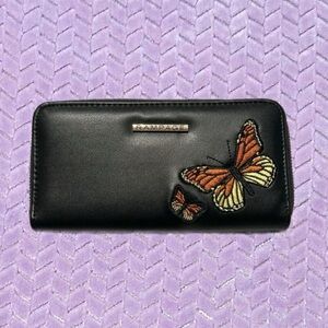 Rampage Black Wallet with Butterfly Design